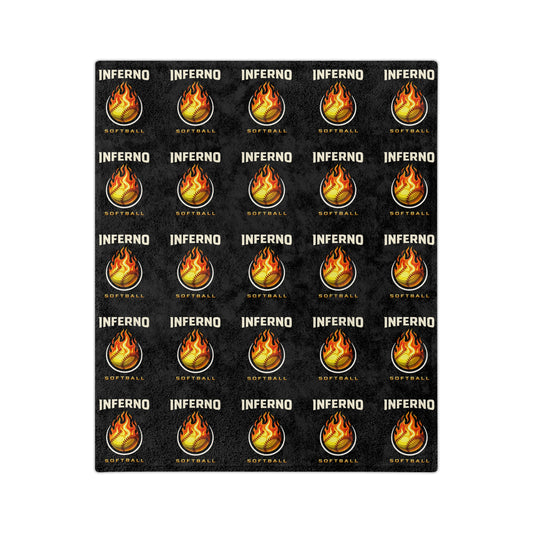 Brimfield Inferno Softball Plush Minky Blanket