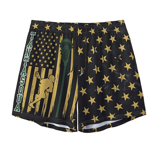 Adult TRYLAX Flag Shorts - Black Edition (no inner liner)