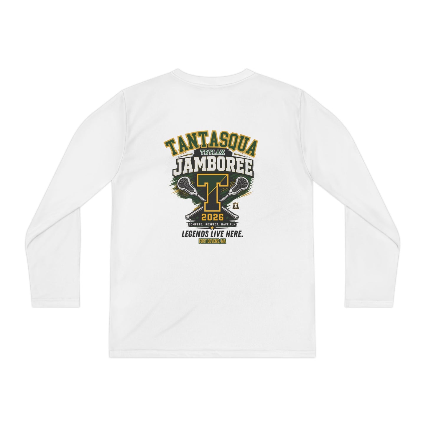 Youth Long Sleeve Tantasqua Jamboree 2026 Performance Sport Tek T-Shirt