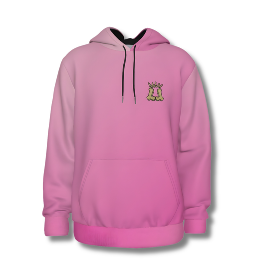 Pink Gradient Fleece Lined Hoodie, Adult Unisex