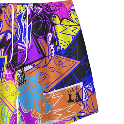 Adult Unisex Colorful Basketball Mesh Shorts