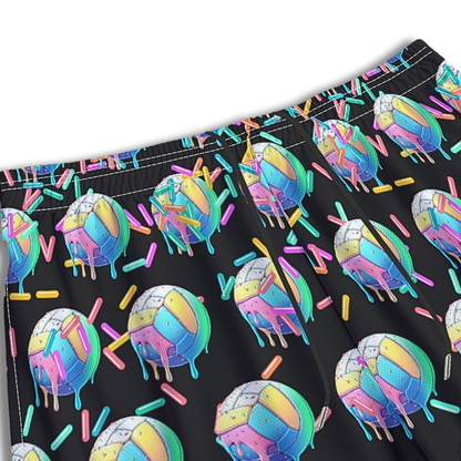 Adult Volleyball Gym Shorts, Volleyball Drip Design
