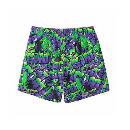 Adult Baseball GOAT Graffiti Mesh Shorts