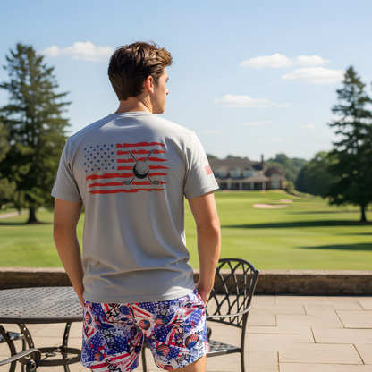 Adult Patriotic Golf T-Shirt
