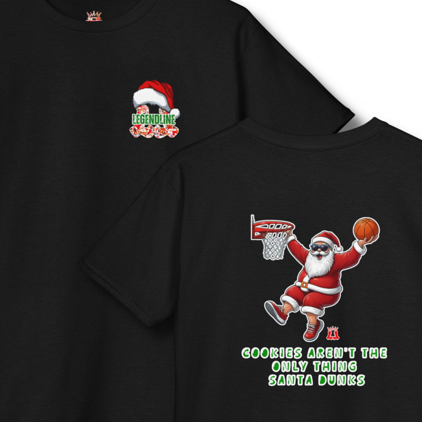 Youth Santa Slam Dunk Graphic T-Shirt