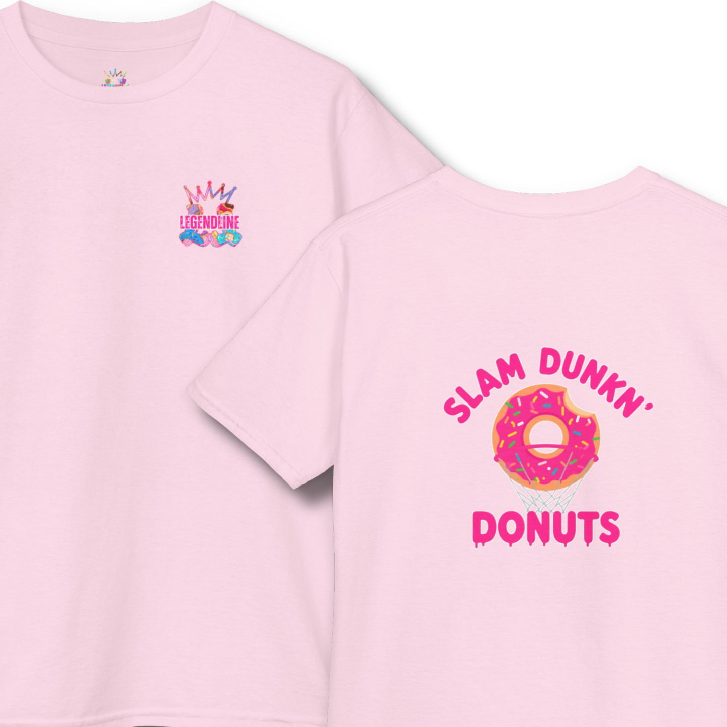Youth Unisex Graphic T-Shirt: Slam Dunkn' Donuts