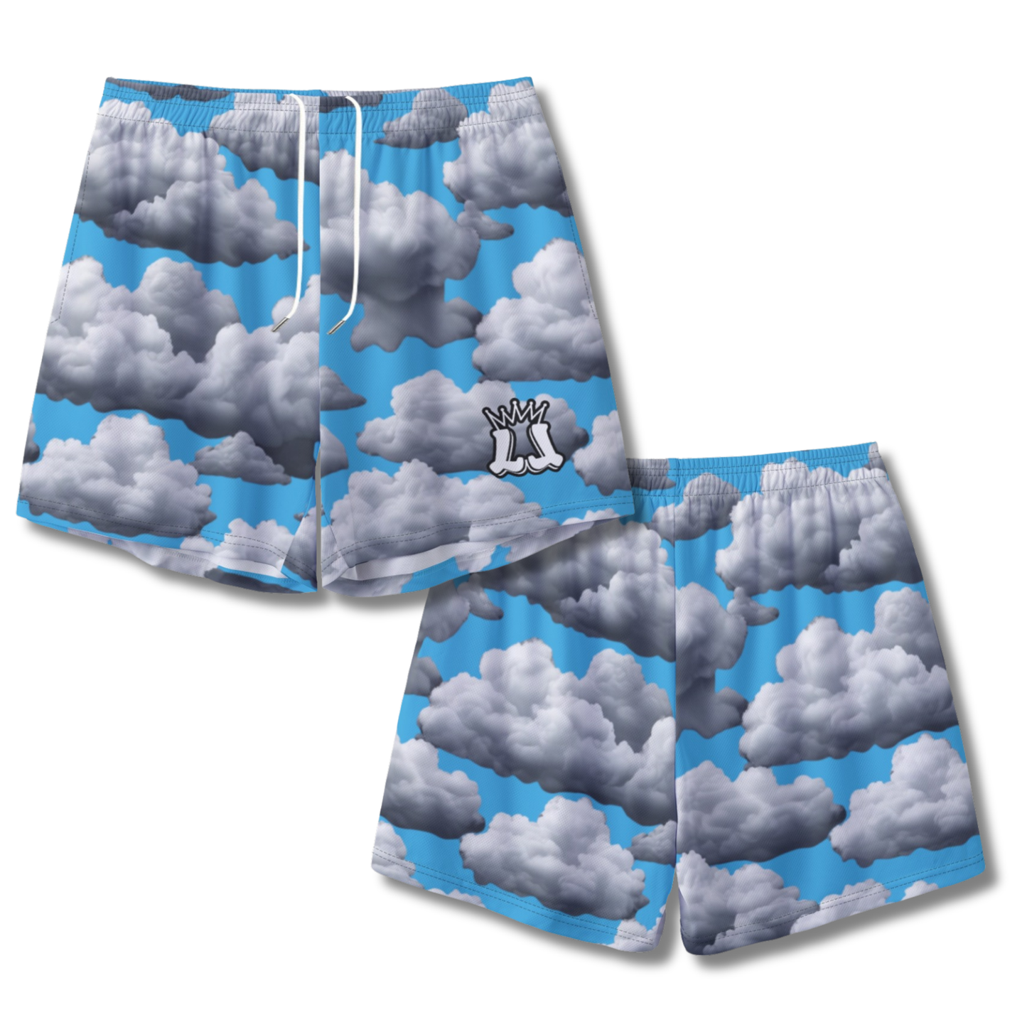 Head in the Clouds, Unisex Adult Mesh Sports Shorts