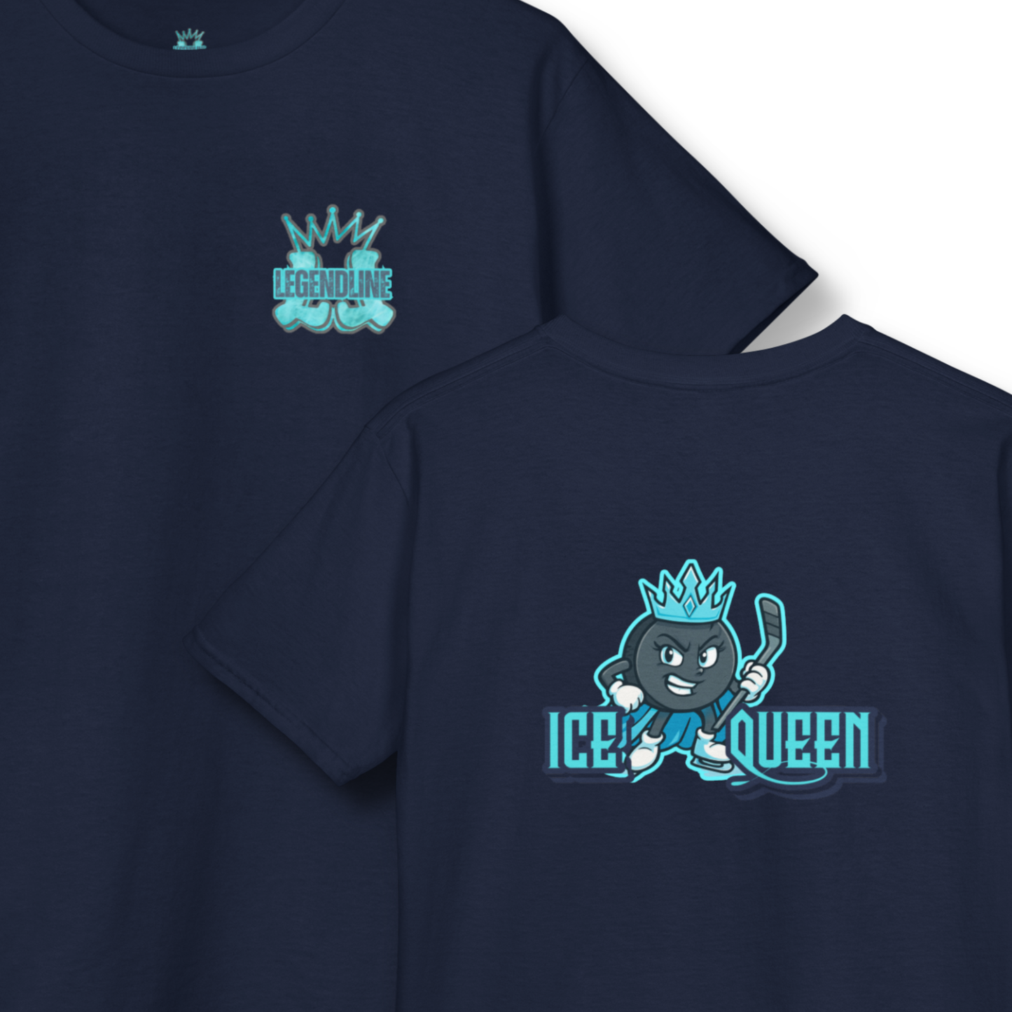 Youth Unisex Graphic Ice Hockey T-Shirt: Ice Queen