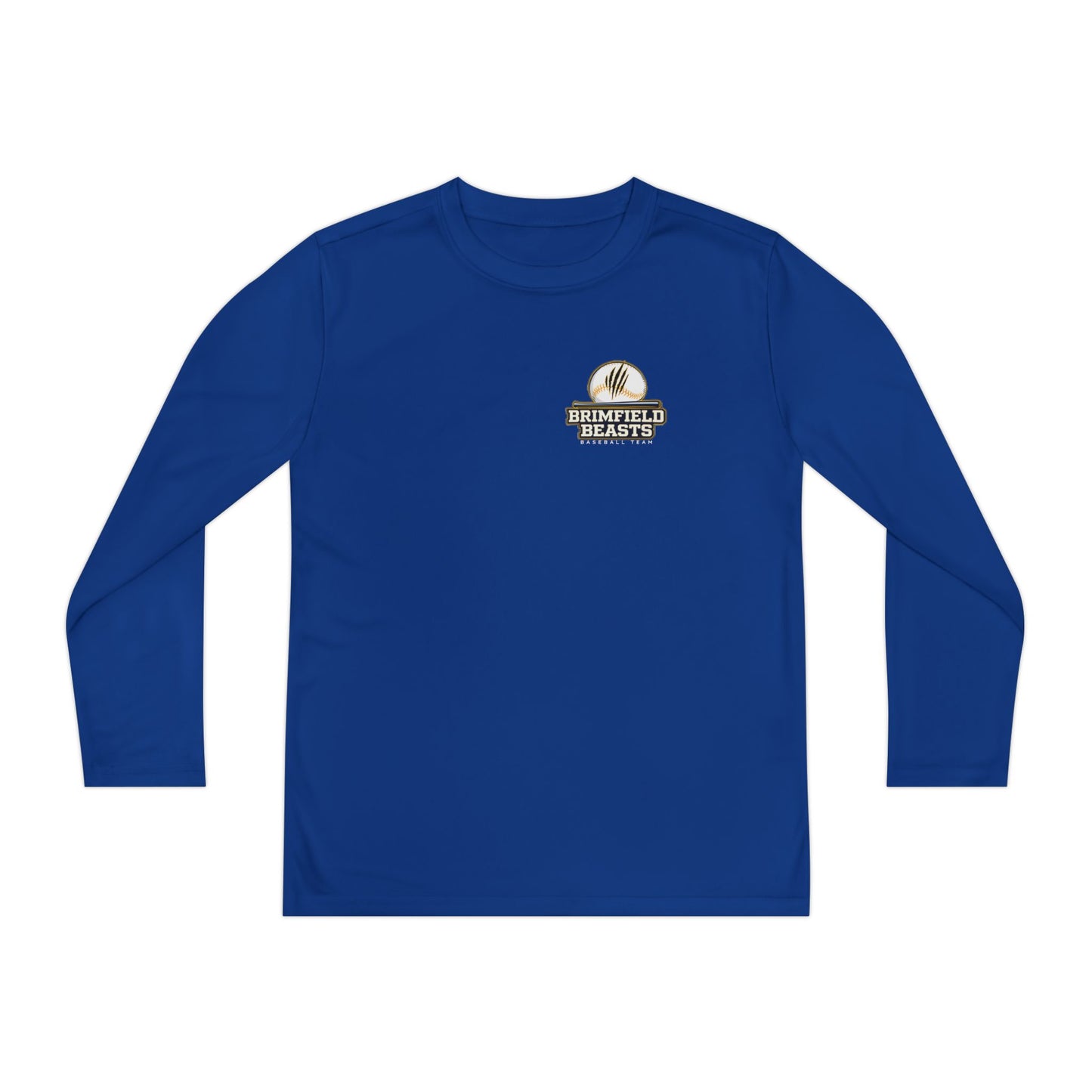 Youth Beasts Baseball Sport-Tek Long Sleeve Competitor Tee - Personalized
