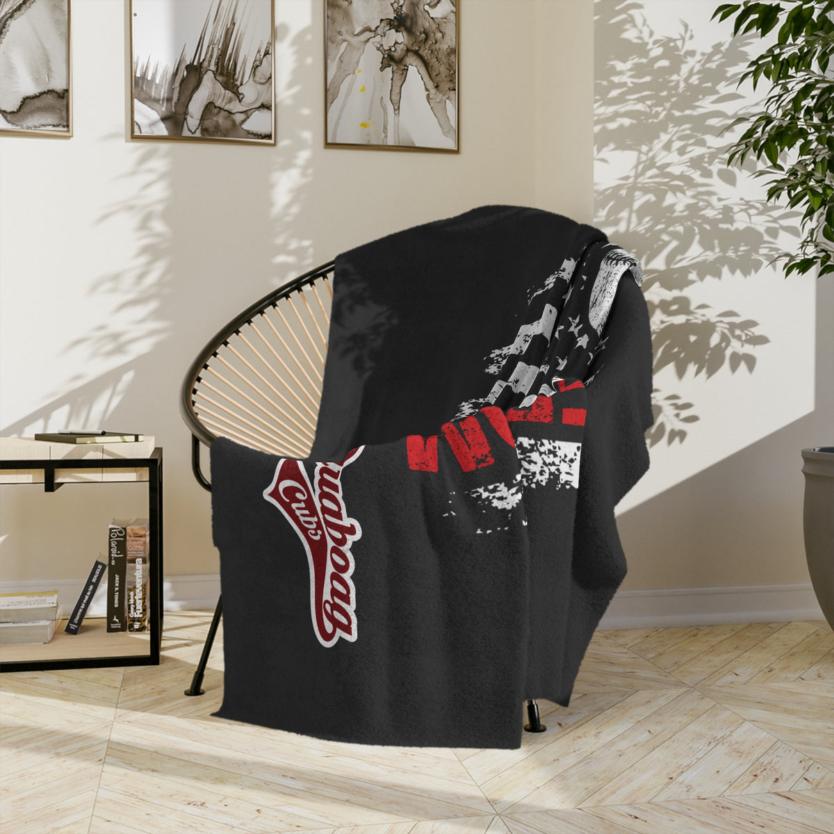Quaboag Baseball Mom Minky Plush Blanket