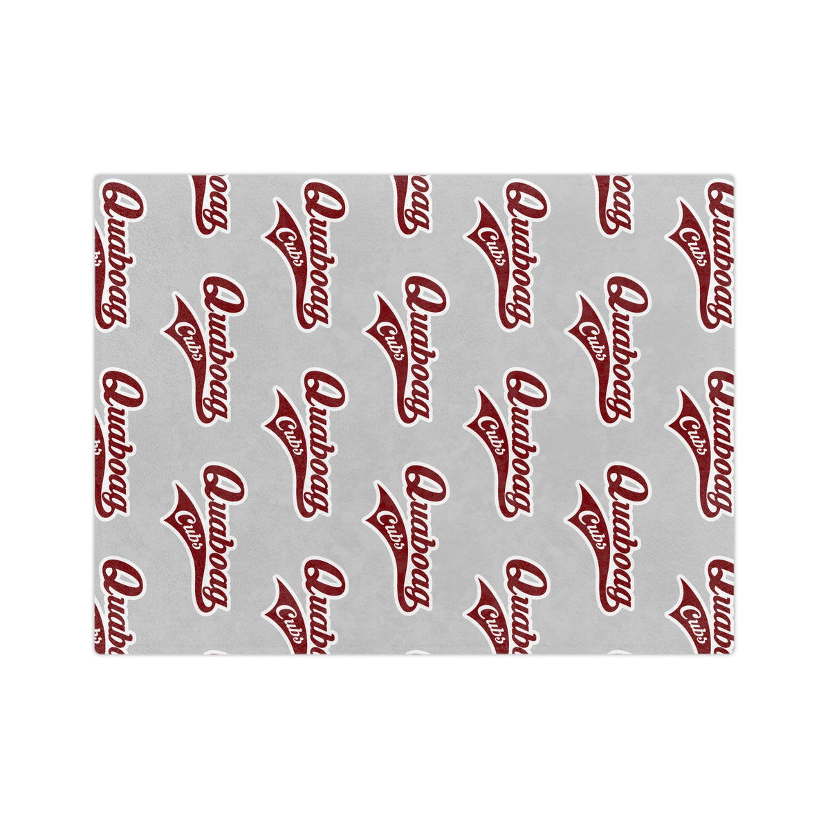 Quaboag Baseball Minky Plush Blanket - Gray