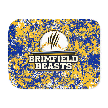 Brimfield Beasts Little League Sherpa Blanket - Paint Splatter