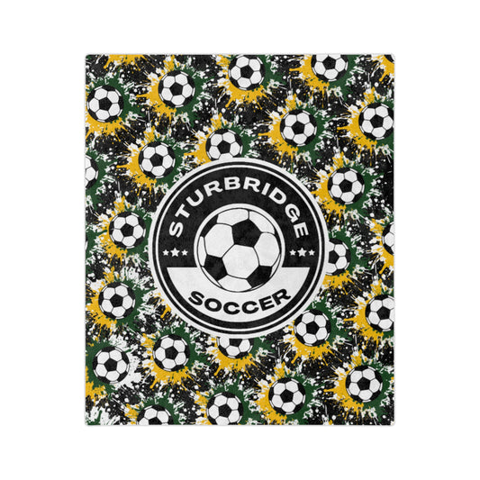 Sturbridge Soccer Minky Plush Blanket Blanket - Edition 1