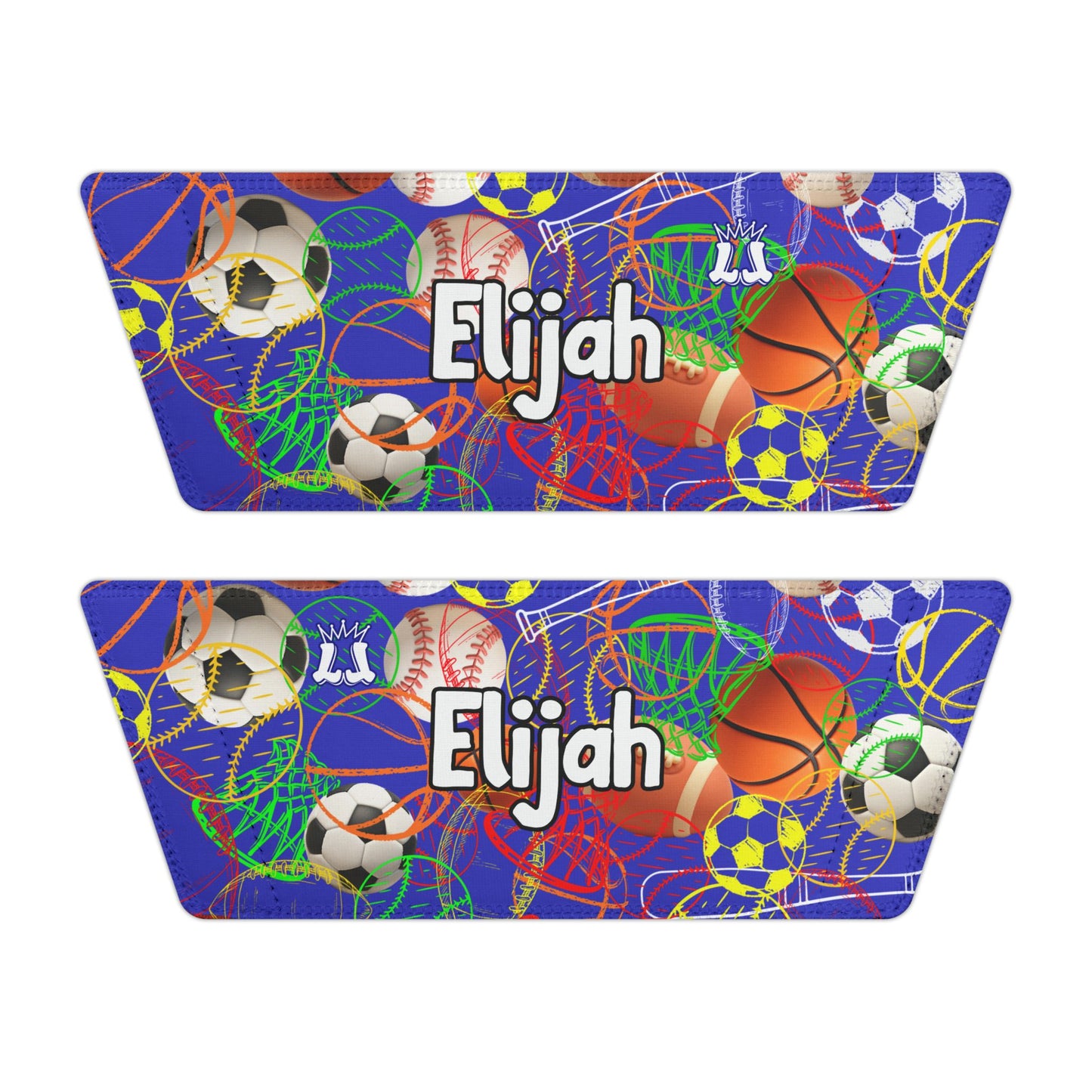 Personalized Youth Sports Sandals, Removable Strap All Sports Kids Slides