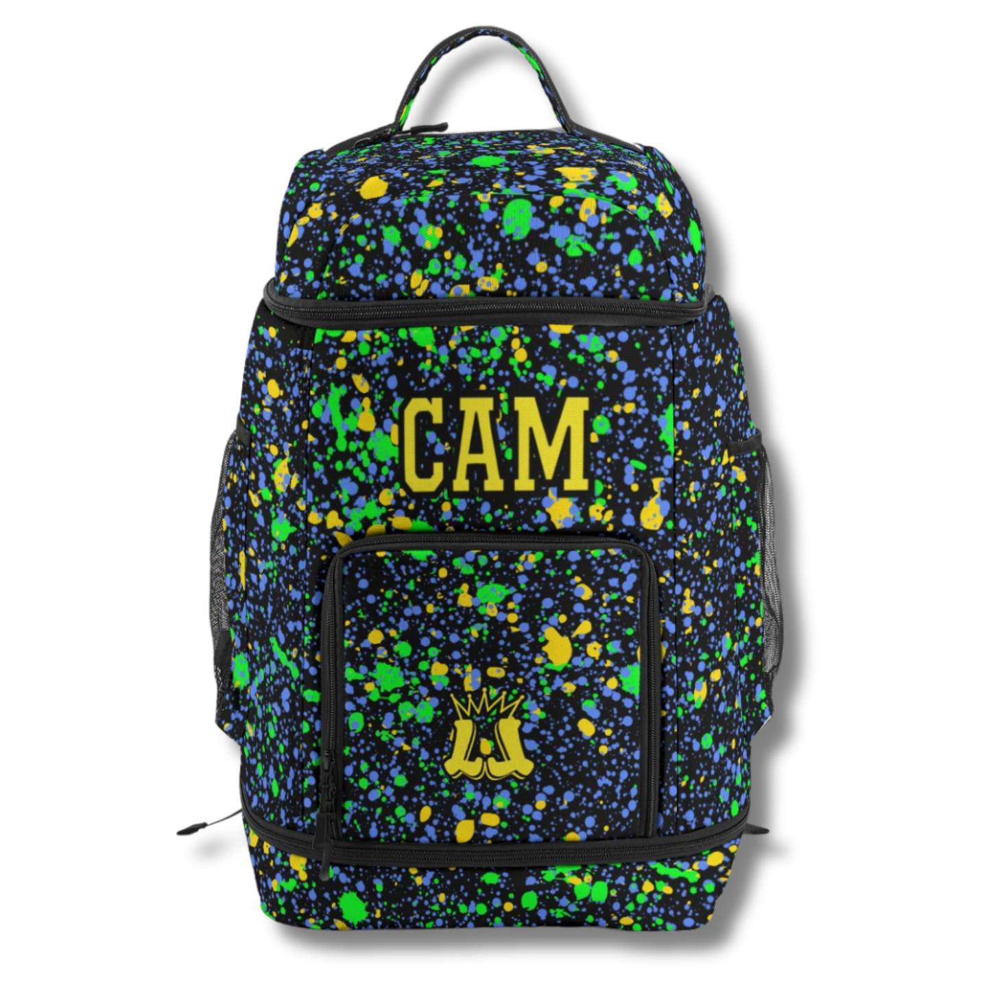 Personalized All-Sports Paint Splatter Backpack