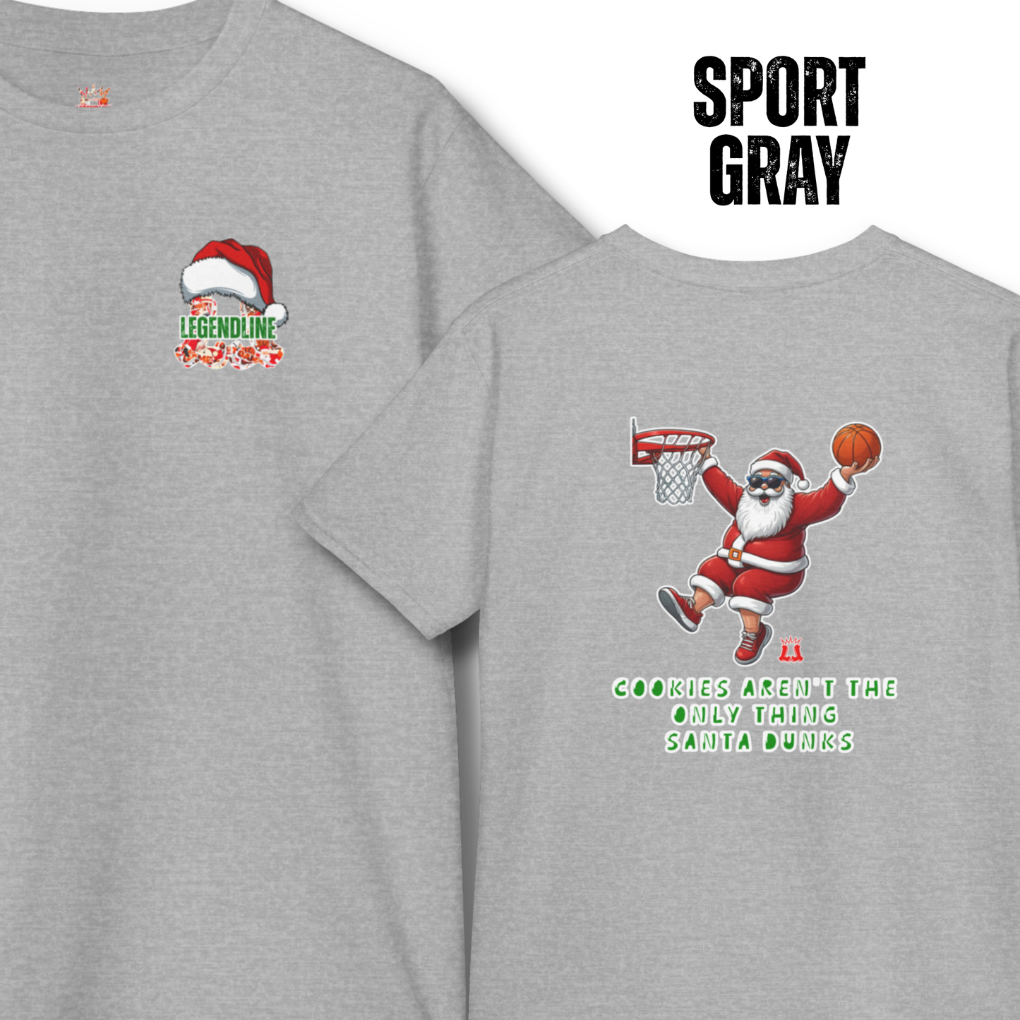 Youth Santa Slam Dunk Graphic T-Shirt