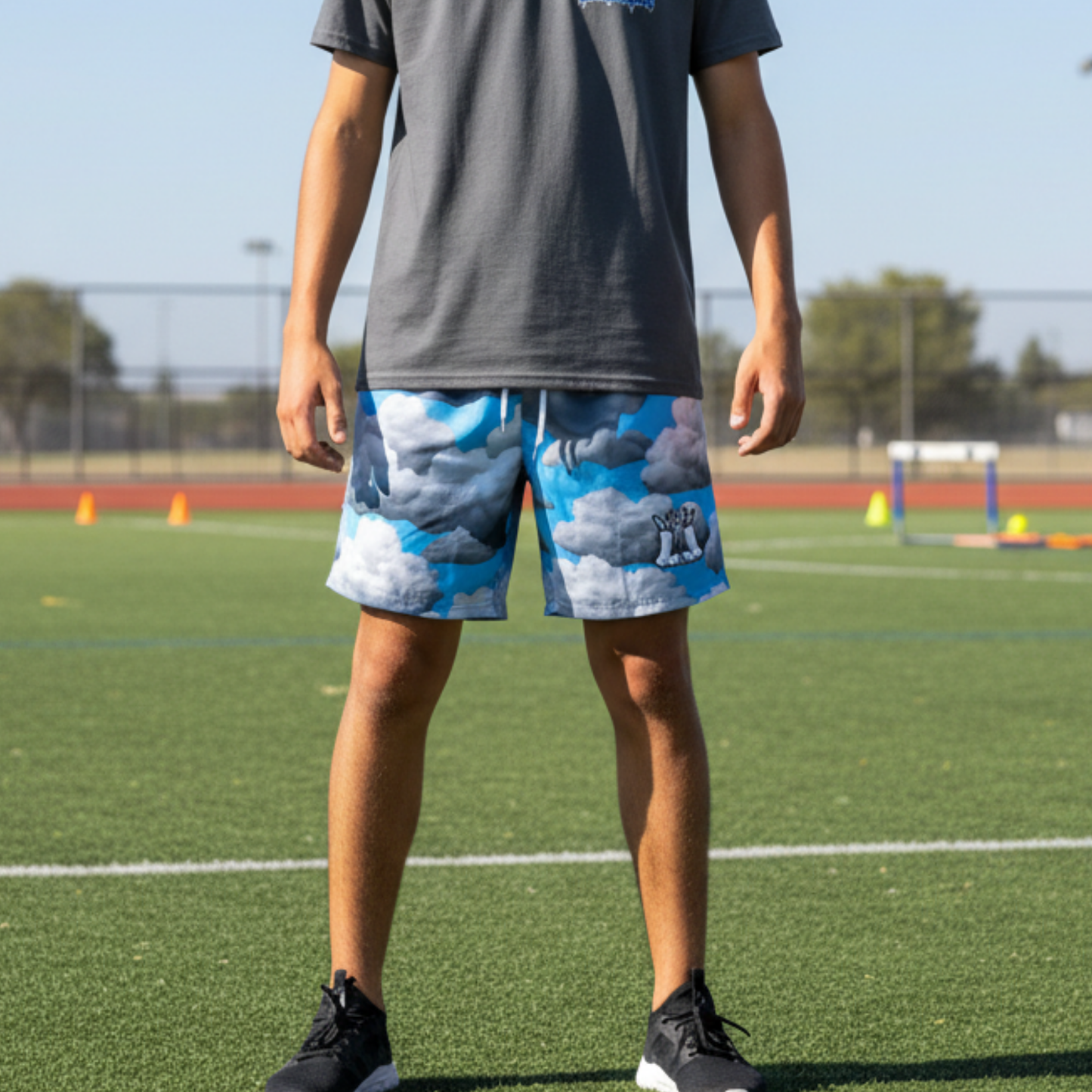 Adult Head in the Clouds Mesh Sports Shorts