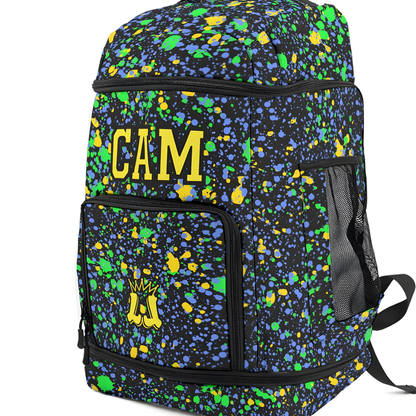 Personalized All-Sports Paint Splatter Backpack