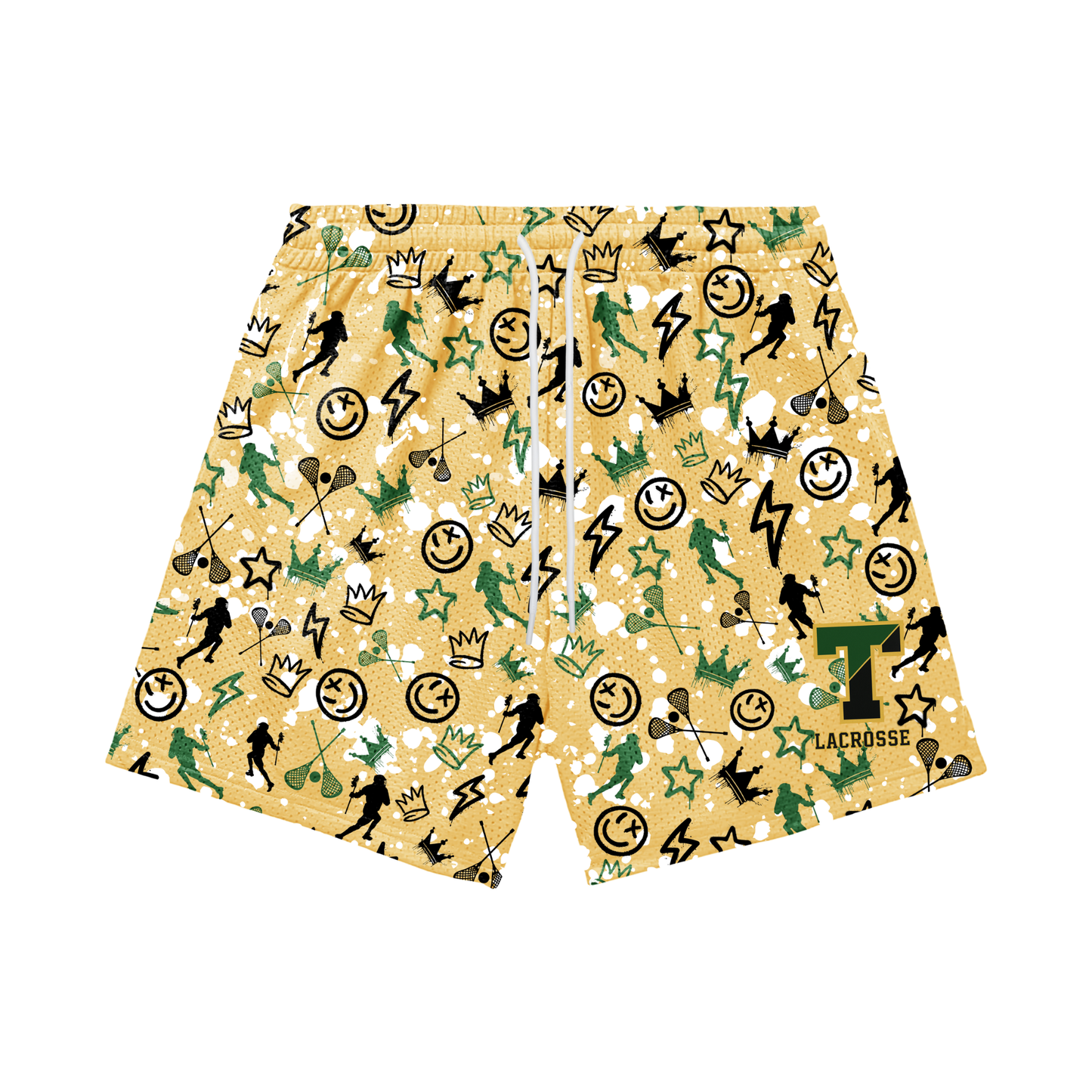 Adult TRYLAX Graffiti Mesh Shorts - Boy's Edition (with inner liner)
