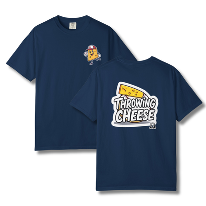 Adult "Throwing Cheese" Baseball Humor T-Shirt - Comfort Colors®