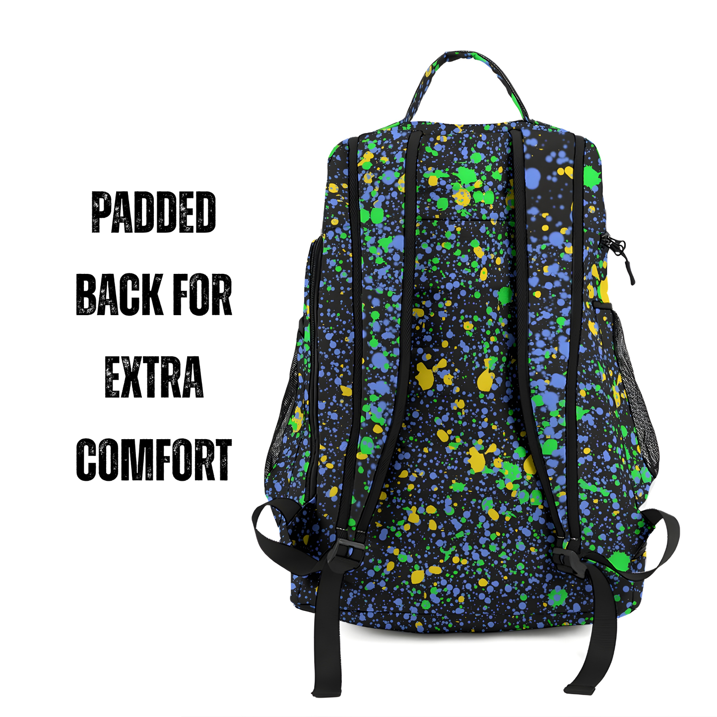 Personalized All-Sports Paint Splatter Backpack