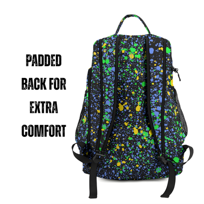 Personalized All-Sports Paint Splatter Backpack