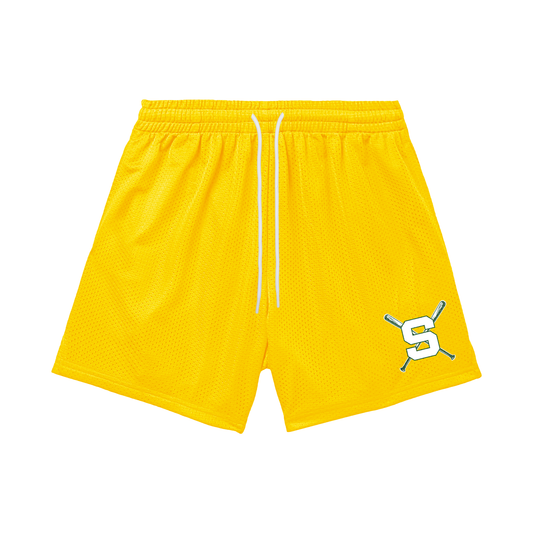 Adult Sturbridge Little League Baseball Shorts - Yellow Edition (with inner liner)