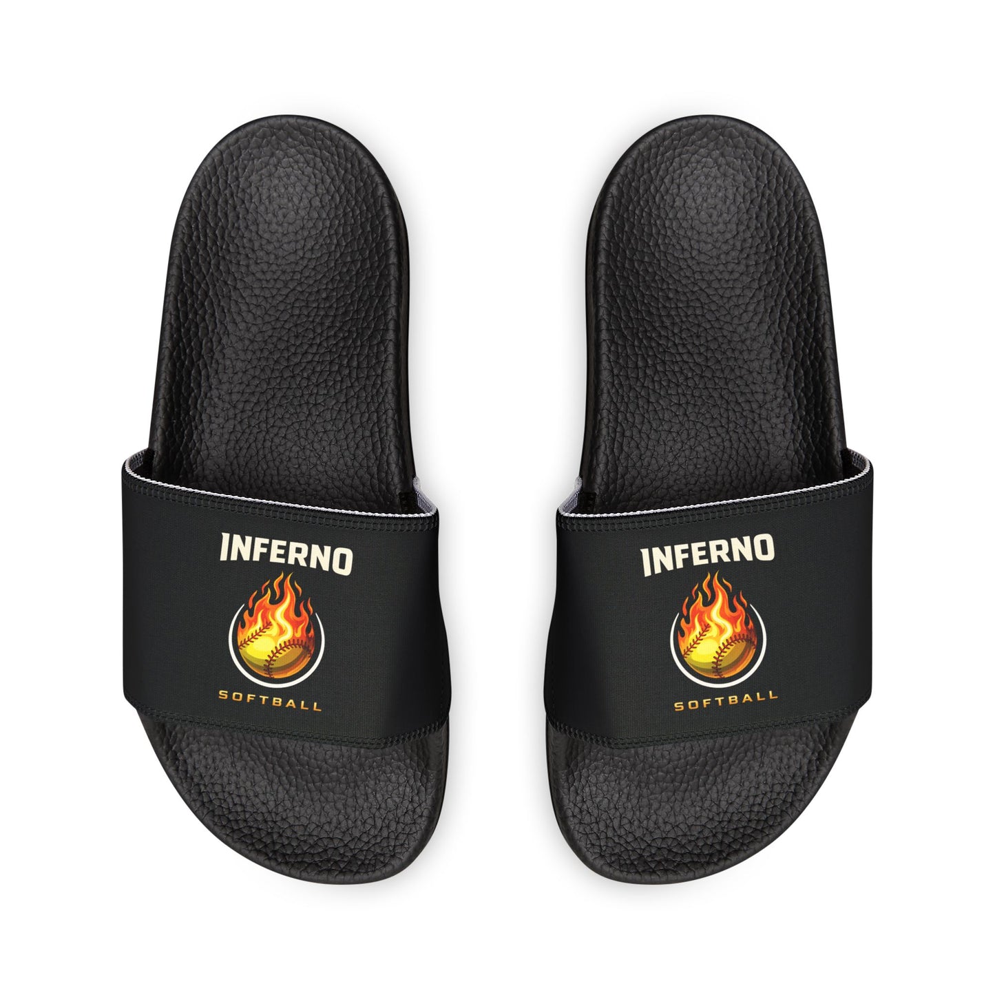 Men's Brimfield Inferno Softball Deco Brand Removable Strap Slides - Personalized