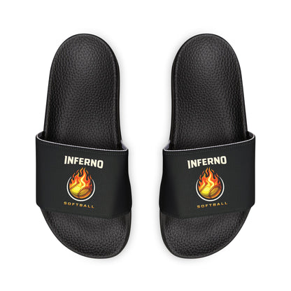 Men's Brimfield Inferno Softball Deco Brand Removable Strap Slides - Personalized