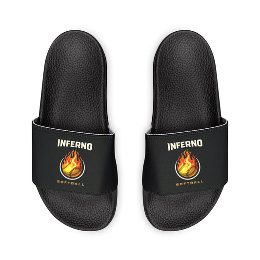 Men's Brimfield Inferno Softball Deco Brand Removable Strap Slides - Personalized