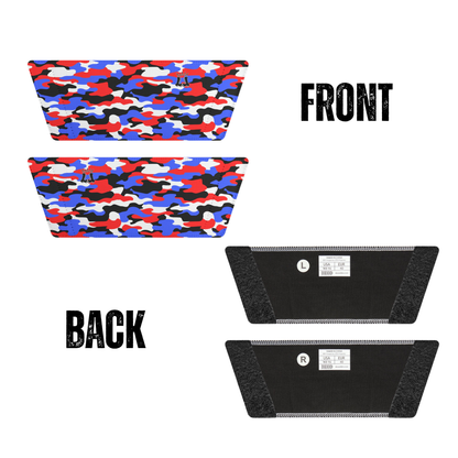 Youth Patriotic Camo Slides, Removable Strap Slides