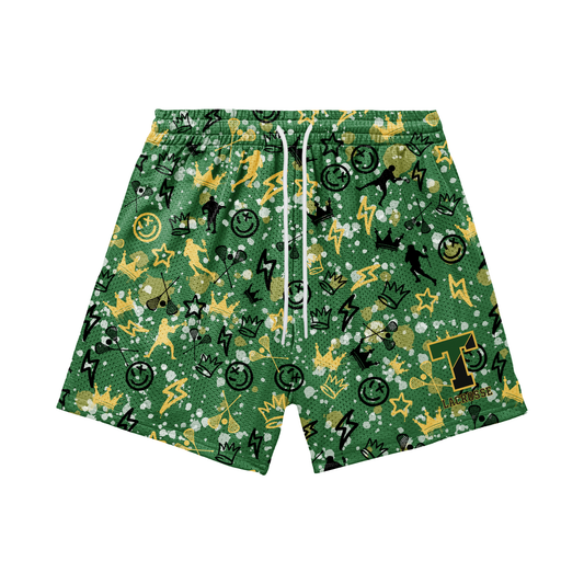 Adult TRYLAX Graffiti Mesh Shorts - Boy's Edition (with inner liner)