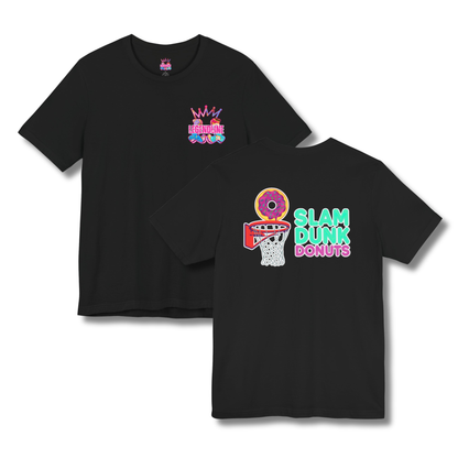 Adult "Slam Dunk Donuts" Basketball T-Shirt