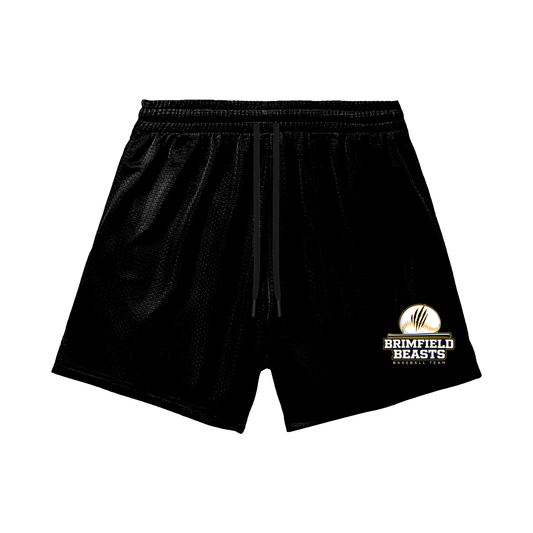 Adult Brimfield Beasts Mesh Shorts - Black Edition (with inner liner)