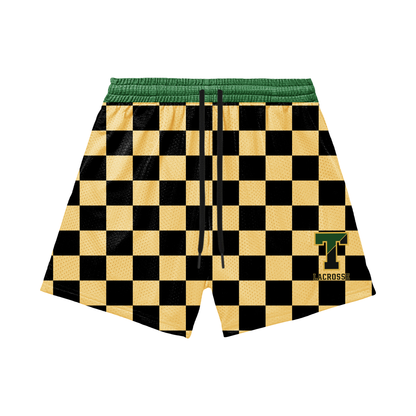 Adult TRYLAX Checkered Mesh Shorts (with inner liner)
