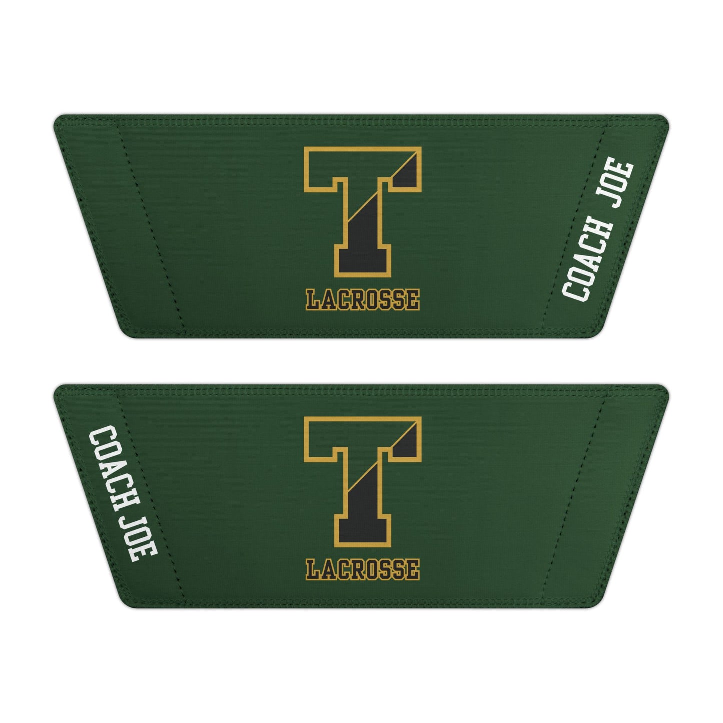 Men's TRYLAX Deco Brand Removable Strap Slides (Green, Personalized)