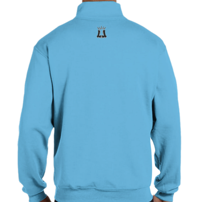 Adult Unisex Storm Half-Zip Placket Pullover - Blue Edition