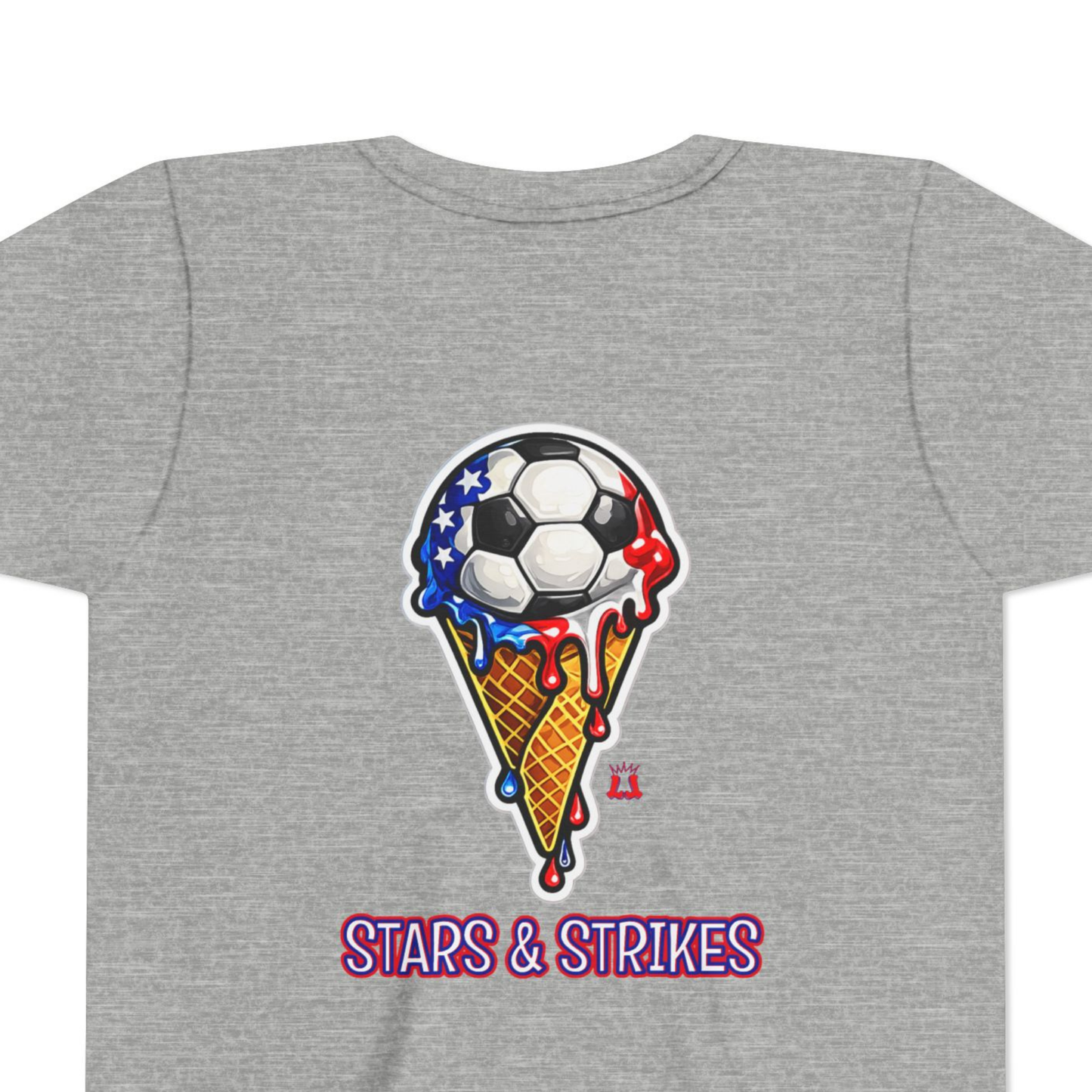 Kids Summer Patriotic Soccer T-Shirt Stars & Strikes