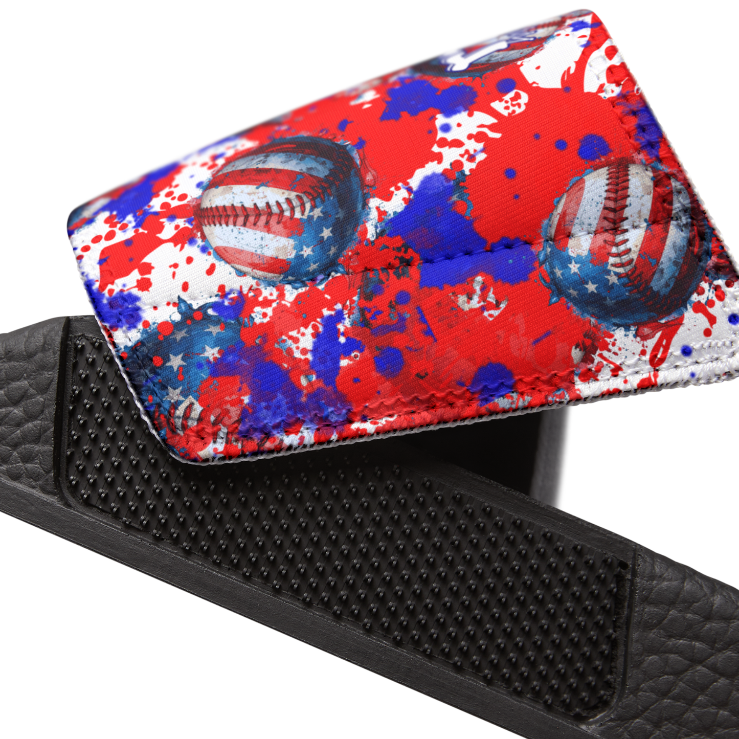 Youth Patriotic Removable-Strap Slides for Baseball Player, USA Baseball Slides