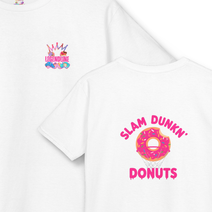 Youth Unisex Graphic T-Shirt: Slam Dunkn' Donuts