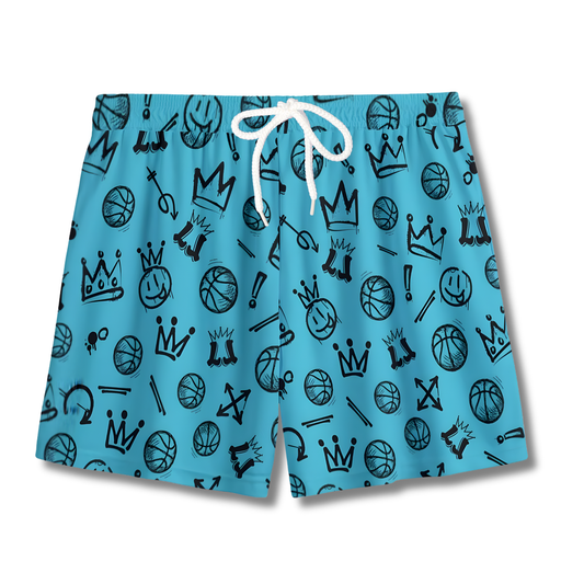 Youth Graffiti Basketball Mesh Shorts