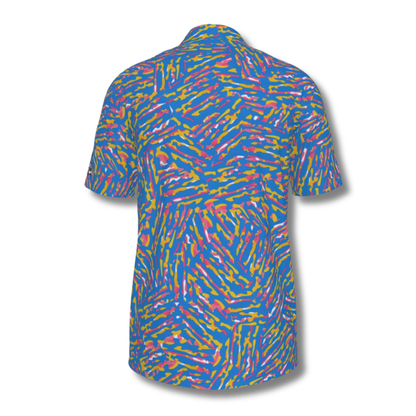 Men's Abstract Colorful UV Protection Polo Shirt