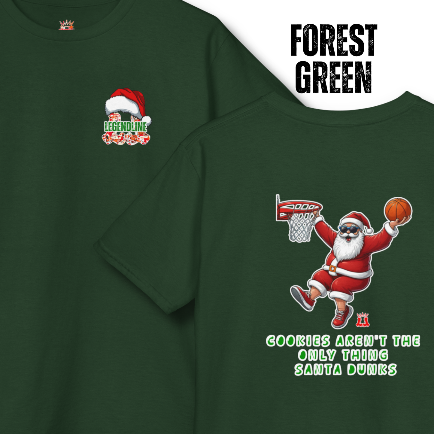 Youth Santa Slam Dunk Graphic T-Shirt