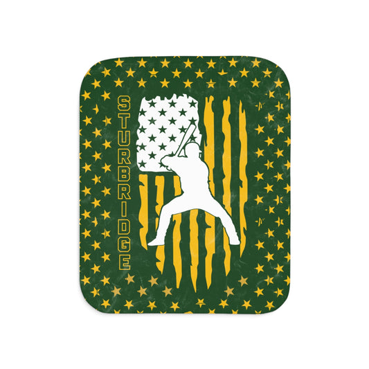 Sturbridge Little League Sherpa Blanket - Vintage Flag Edition