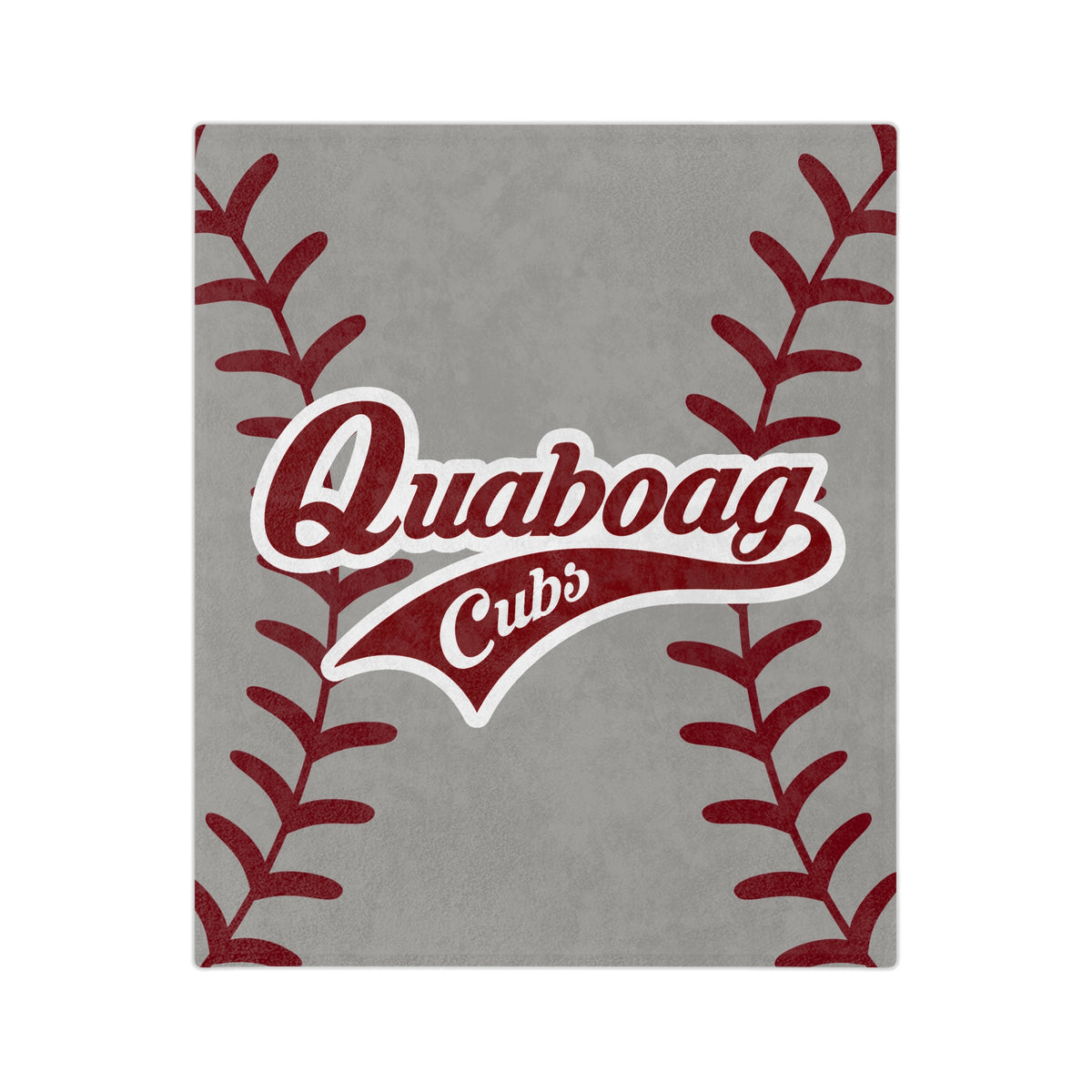 Quaboag Cubs Baseball Minky Plush Blanket