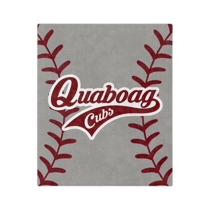 Quaboag Cubs Baseball Minky Plush Blanket