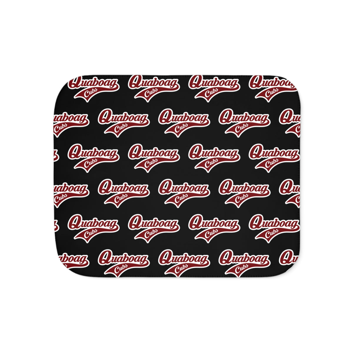 Quaboag Baseball Sherpa Blanket - Black