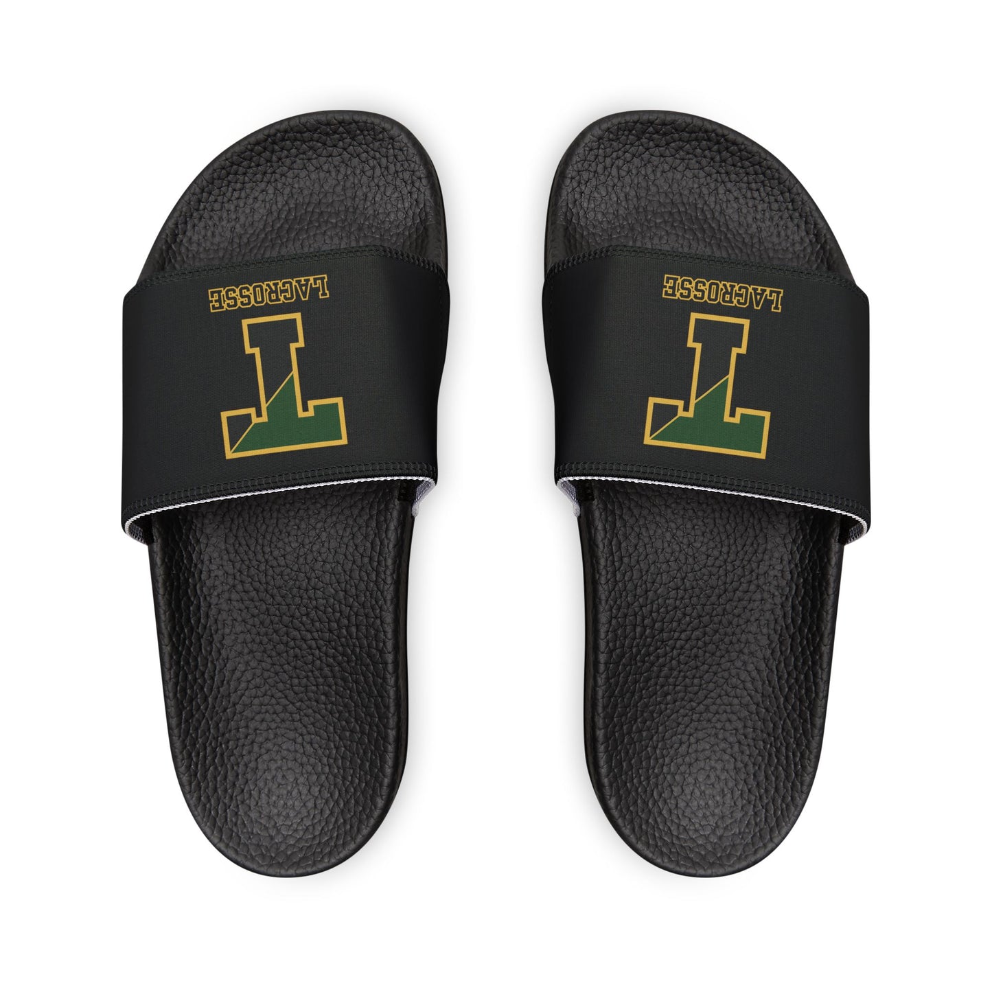 Youth TRYLAX Deco Brand Removable Strap Slides (Black, Personalized)