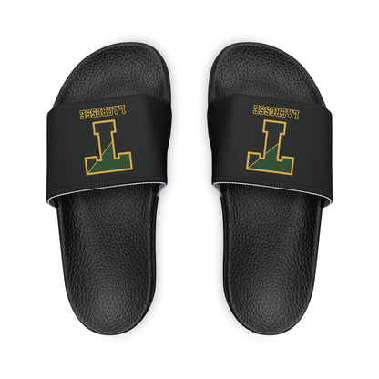 Youth TRYLAX Deco Brand Removable Strap Slides (Black, Personalized)