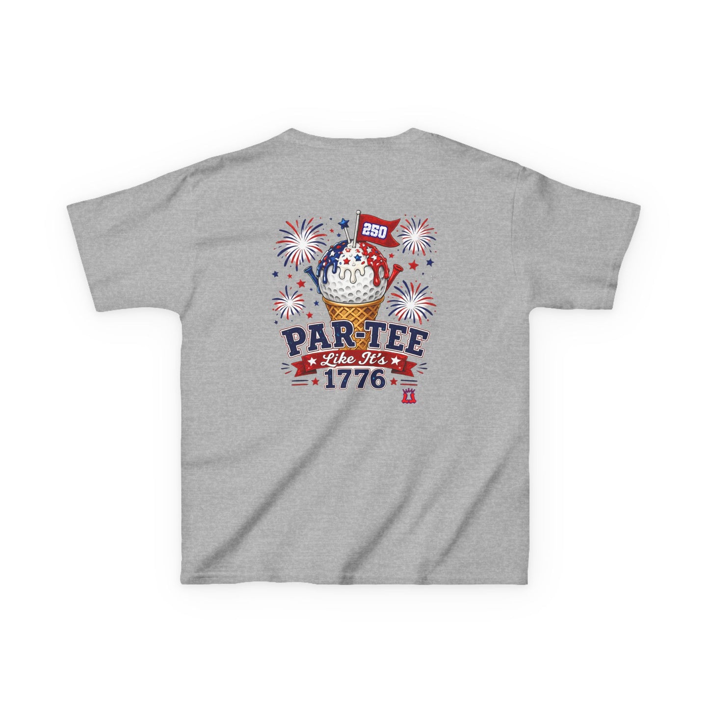Kids Patriotic Golf T-Shirt Par-Tee Like It's 1776